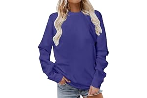 AMhomely Sweatshirt for Women Autumn Winter Casual Loose Long Sleeve Shirts Ladies Crewneck Dressy Graphic Sweatshirts Pullover Tops Work Officce Sale Clearance Christmas