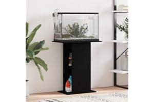 Rantry Supporto per Acquario Nero 60,5x36x72,5 cm in Legno Multistrato, Mobili per Interni e per Esterni, Decorazioni per la Casa, Arredi per la casa per Interni, Camera da Letto, Soggiorno, Ufficio