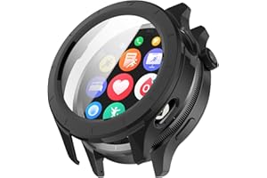 BYISYUE Etui na Xiaomi Watch S4, twardy ochraniacz ekranu PC ze szkłem, odporny na zarysowania, przeciwpyłowy, pokrowiec ochronny do Xiaomi Watch S4