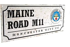 Manchester City Retro znak uliczny - wielokolorowy