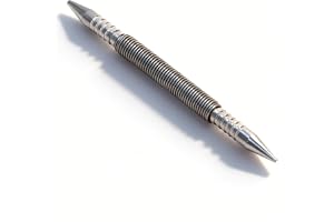 Dubbel huvud kombo nagelset, punch small utsökt metall dubbel huvud nagelhuvud set center vår nagel punch verktyg hammarlös d