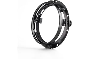 SKUNTUGUANG Anneau de montage rond de 17,8 cm pour phare de moto/Street Glide (noir)