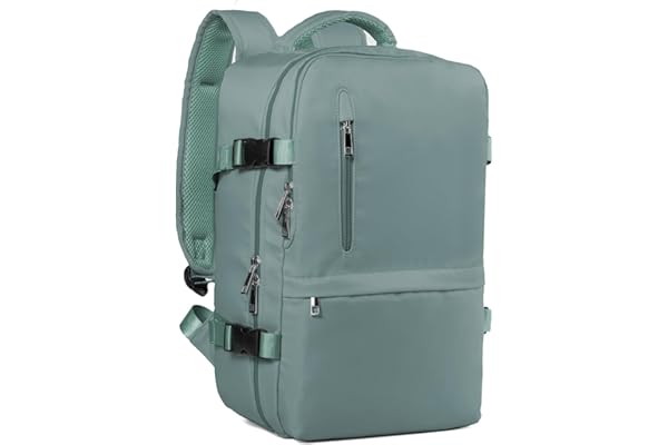 Hayayu Mochila Viaje Cabina Avion 40x20x25, Mochilas Cabina para Ryanair 40x30x20cm Maletas De Viaje Mujer Hombre Equipaje De Mano 40x20x25 Bolsa 20L con Orificio De Carga Y Bolsillo Antirrobo