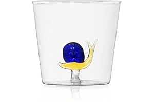 Ichendorf Milano Verre Esc - Verre borosilicate - Design italien moderne - Verre avec figurine - 8 x 8,5 cm