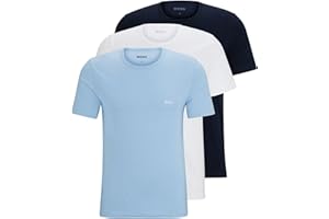 BOSS Herren TShirtRN 3P Classic Dreier-Pack T-Shirts aus Baumwoll-Jersey mit Logo