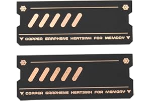 TOSUNY Chłodnica Pamięci RAM, Radiator Chłodzący pamięć grafenową, pamięć DDR pamięć RAM Kamizelka Chłodząca Promieniowanie żebrowe, Miedziany Radiator do Pamięci Laptopa DDR4 DDR5