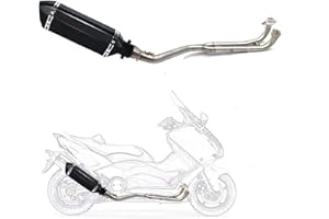VIYOLI Tubo Marmitta di Scarico Moto Per Y&amaha Tmax530 Tmax500 T-max Tmax 500 530 2001-2016 Scarico Moto Tubo Centrale Completo Con Scarico DB Killer Fuga di Scarico (Color : 5)