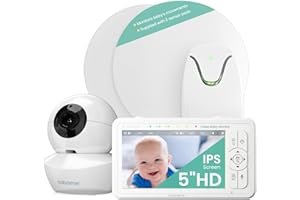 Babysense HD Video Camera & Baby Monitor with Real-Time No Breathing Alerts, Breathing Irregularity Notifications, Medically Certified, 2-in-1 Contact-Free Monitor, Full Bed Coverage by 2 Sensor Pads