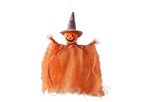 Imooreshine Halloween hängande dekorationer – pumpadekor, svängande spöke utomhusdekor för halloweenfester