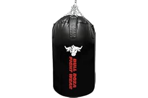 Jumbo Huge XXL Bull Doza Fight Wear Heavy-Duty Self-Fill Punching Bag - Punch Bag with Hanging Chains, Swivel, Carabiners - Boxing Bag for MMA, Kickboxing, Muay Thai, Martial Arts