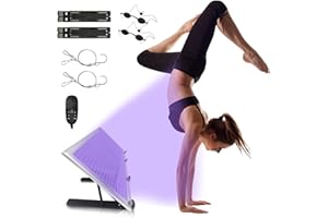 FUNTHY Luce abbronzante solare portatile Tanning Lamp per la casa abbronzatura del viso, luce diurna per viso e corpo per la casa con supporto regolabile e ganci sospesi (ee)