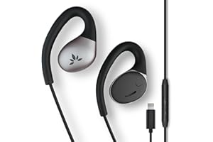 Avantree Resolve (małe-średni) – przewodowe słuchawki douszne z mikrofonem i haczykiem nausznym, dla kobiet, dzieci i młodych mężczyzn z małymi uszami, idealne do biura, na zewnątrz i w domu, złącze