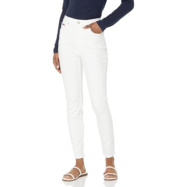 Sam Edelman Women's High Rise Straight Leg Jeans - Stiletto Ithaca Denim With Destructed Knees & Cut Hem