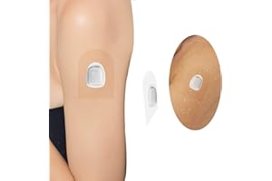 GTAGKOMMEN Lot de 20 patchs pour omnipod, patch de couverture imperméable et transparent pour capteur omnipod, patchs adhésifs Résistants et autocollant avec trou