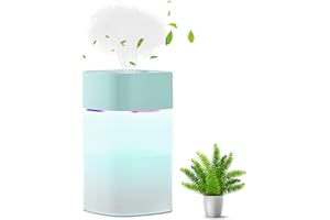 AOMIGT Umidificatore, 400 ml, USB Desktop Mini Air Humidifier con interfaccia USB, spegnimento automatico per auto, camera da letto, ufficio, molto silenzioso, facile da pulire