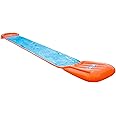 Bestway H20GO! Single Water Slide, 5.5 m Slip and Slide with Inflatable Ramp and Built-In Sprinklers