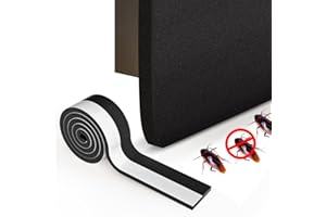 POPYS Taśma uszczelniająca Material EVA | Uszczelka drzwi wejściowe | Uszczelka drzwiowa w 2 rozmiarach i kolorach | Samoprzylepna taśma izolacyjna akustyczna | Przeciw światło, powietrze, hałas