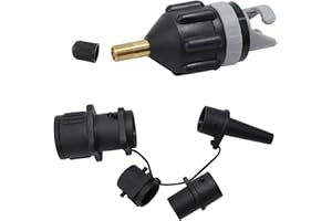 ZDNT Sup Pump Adapter,Air Pump Converter,Sup Valve Adapter,Inflatable Boat Valve Adapter,Sup Pump Adapter,Inflatable Adapter with 4-Gas Nozzle,for Inflatable Boat, Kayak, Paddle Board, Inflatable Bed