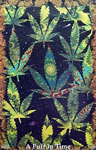 YISUMEI Blanket Blankets Soft Flannel Soft Fleece Blanket Bed Throw a touch in Time Weed Ganja Marijuana, Polyester, White, 100x125 cm