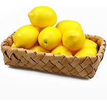 Rami di limoni artificiali, 8 teste di limoni finti, frutta con