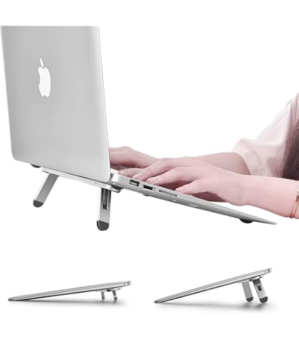 Supporto Laptop Invisibile In Alluminio - Base Raffreddamento Ergonomica Per MacBook E PC 12-17' - Foto 4