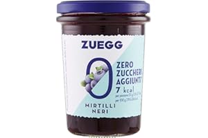 Zuegg Preparazione ai Mirtilli Neri Zero Zuccheri Aggiunti, 220g