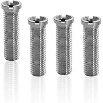 2 pezzi per lavello da cucina, vite cava, vite per lavello, vite per lavandino, vite per scolapasta in acciaio inox 304, vite filettata per rifiuti M12 × 25 mm per lavabo, tappo
