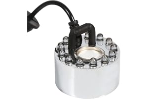 Mist Machine 24V Färgbyte Dimma Maker Ljus Vatten Fontän 12 LED Mist Maker Fogger Pond Fog Atomizer Mist Maker Water Fountain