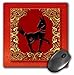 Price comparison product image 3dRose LLC 8 x 8 x 0.25 Inches Mouse Pad, Chinese Zodiac Year of the Dog Red/Gold/Black (mp_101851_1)