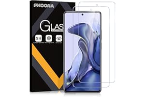 Phoona Szkło hartowane do Xiaomi 11T/Mi 11T Pro, 2 sztuki folii ochronnej do Xiaomi 11T, twardość 9H, odporna na zarysowania, odciski palców, bez pęcherzyków (6,67 cala)