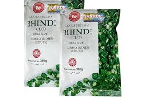GENERIC Ashoka Bhindi (Okra) cut, Frozen vegetable, Fresh Okra, Lady's Finger, Ready-to-Use Cut Slices, Quick and Delicious Taste, Indian Origin - 310g (PACK OF 2)