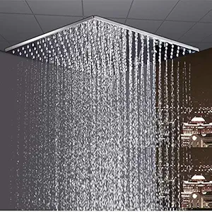 TOSCH 304 Grade Rainfall and Mist Overhead Premium Shower Mist (12 x 12 inch)
