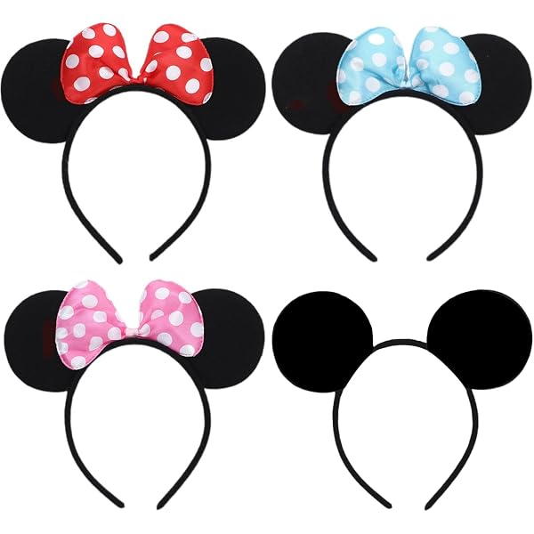 Dehott Cute Stuff Haarreifen – 2er Set Mit Blauen Ohren & Schleifen, Für Mädchen, Süße Haaraccessoires