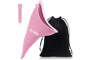 Tpubmity Portátil Urinario Femenino, Reutilizable Orinal Mujer, Urinario de Pie para Mujeres, Adecuado para Uso al Aire Libre, Camping,Viajes
