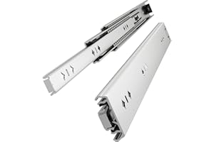 VADANIA Glissières de tiroir robuste de 1000 mm #VA2053, largeur de 53 mm, capacité de charge jusqu'à 120 kg, extension complète à 3 volets, montage latéral, 1 paire