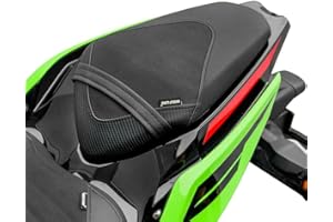 TAZGANTAX Motorrad Beifahrer Sitz Sitzbank für Ninja 400 2018-2026 Z400 2018 2019 2020 2021 2022 2023 2024 Soziussitzkissen Solo Set (Nachher Schwarz)