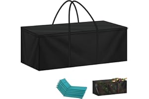 LAMUNI Gartenauflagen Auflagentasche Wasserdicht Aufbewahrungstasche Schutzhülle Polsterauflagen, 420D Oxford Gewebe Gartenpolster Aufbewahrung Tasche für Auflagen, Weihnachtsbaum, 175x60x80cm