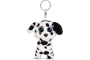 NICI 48690 8690 Animal,Cat,Dog Key Holder GLUBSCHIS Dalmatian Dottino 9cm Green, Print, 9 cm