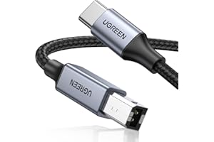 UGREEN Kabel Drukarki Typu B Kabel USB C do Typu B w Oplocie Aluminiowym Typu B. (2M)