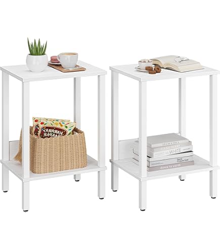 Table D'appoint 3 étages Avec Roulettes - 40x30x57 Cm - Noir - Pour Salon, Chambre, Bureau