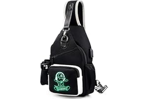 Junlion Sling Bag, Crossbody Shoulder Bag for Mens Women Multipurpose Daypacks Chest Bag