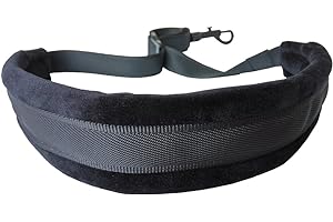 XINLINKE Xinlink Professional Black Colored Padded Alto Tenor Saxophone Neck Strap with Locking Swivel Snap Hook for Sax Player Music Instrument