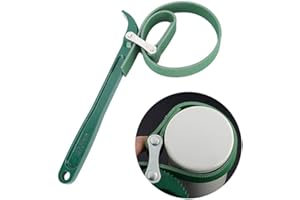 Wenxiaw Chiave a Nastro per Filtro Olio 9 Pollici Chiave a Cinghia in Gomma per Riparazioni di Coperchi di Barattoli, Utilizzati da Meccanici e Idraulici, Verde, Chiave a Nastro Multifunzione