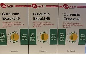 ‎DR. WOLZ Dr. Wolz Curcumin Extrakt 45, 3 x 90 Kapseln