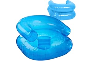 GWTDTOAD Sofá hinchable para niños, asiento inflable para bebé, anillo de natación, impermeable, ayuda de natación portátil para aprendizaje, camping, fiesta en la playa, interior y exterior, 70 x 70 x 45 cm