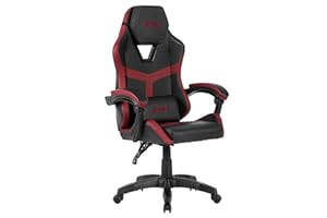Nuwo Odin Sedia Gaming Ergonomica, Sedia PC Computer Gaming Ufficio, Braccioli Imbottiti Curvi, Schienale e Altezza Regolabile, Supporto Lombare e Poggiatesta, 120 Kg, Amaranto
