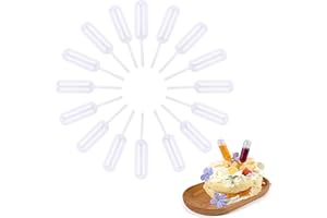 Siumir 4 ml Pipette Plastica 200 Pezzi Squeeze Trasferimento Pipette Eye Dropper Pipette Contagocce Liquido