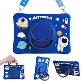UnDePlus Samsung Galaxy Tab A11 / A9 8.7in&ccedil; ile uyumlu Kılıf Cute Dolls Standlı Eğlenceli 3D Karekterli &Ccedil;ocuk Kılıfı X110 X13