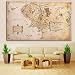 Produktbild Inovey 110X60 cm Karte von Mittelerde Herr der Ringe Silk Tuch Poster Home Decor