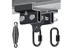 Dolibest Gancho de acero resistente, soporte para bolsa pesada, colgador de bolsa pesada con resorte para entrenamiento de boxeo, Muay Thai, capacidad de 350 libras